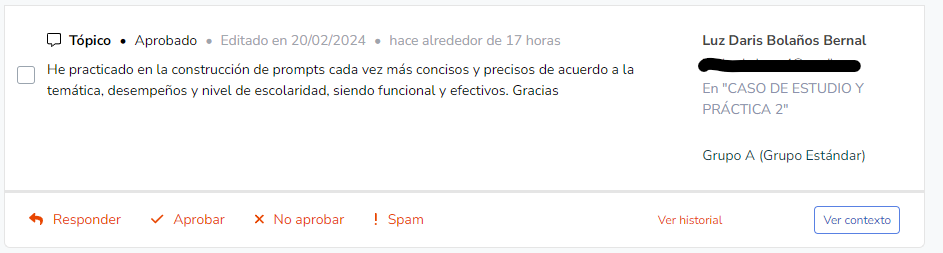 Testimonio 2 Plataforma