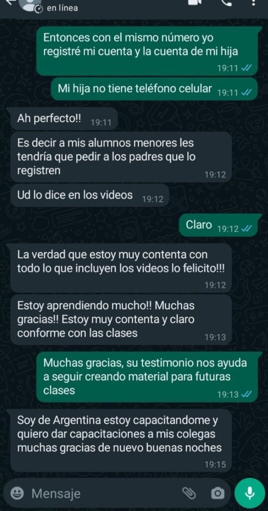 Testimonio Whatsapp 2